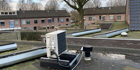 Warmtepomp en zonnepanelen in een buurt in Lochem