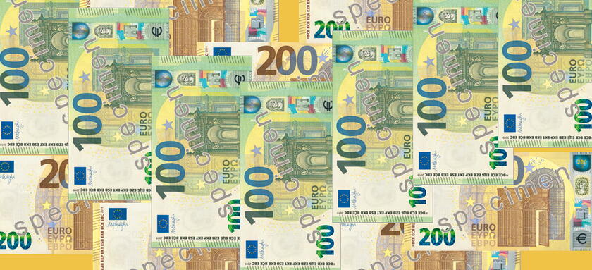 bankbiljetten van 100 en 200 euro