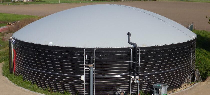 mestvergister voor rundveemest voor de productie van biogas